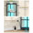 Corner Shelf with LED Light, 6-Tier Corner Bookshelf, Tall Narrow Display Bookcase with Metal Frame, Standing Shelf for Small Space, Living Room, Home Office, Bedroom, Black-428874688-428874689
