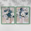 Touch of Teal Arrangement I-Premium, reproduction encadrée prête à accrocher - aucun clou requis - aucun clou requis-370319044-370319066