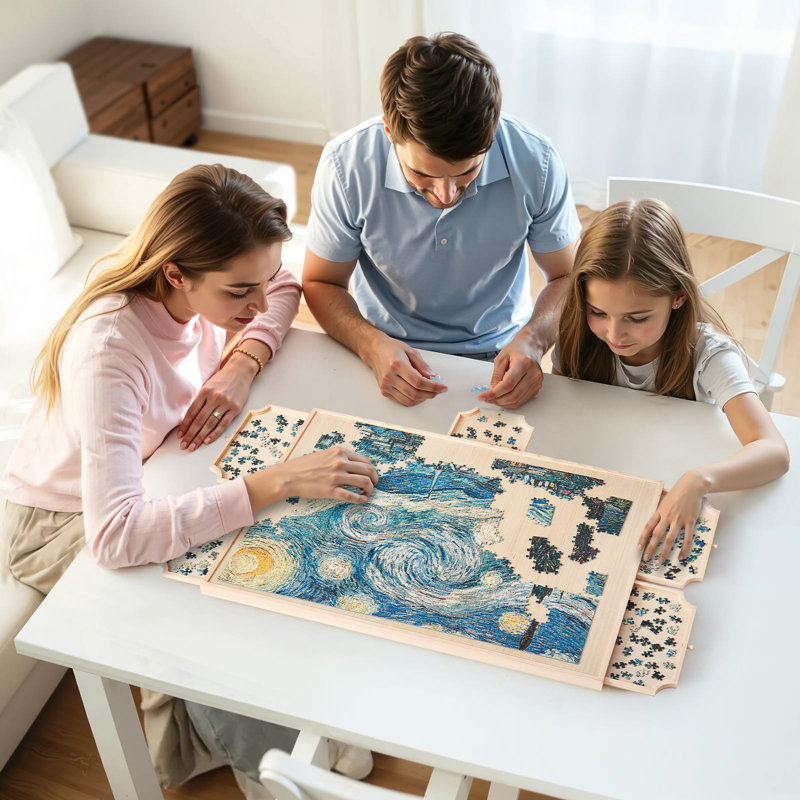 1500 Piece Puzzle Board with Drawers