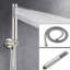 Pomme de douche 10 pouces et unité portable en nickel brossé pour une décoration confortable dans la salle de bain