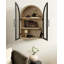 Armoire arquée en bois pour rangement mural-818859946