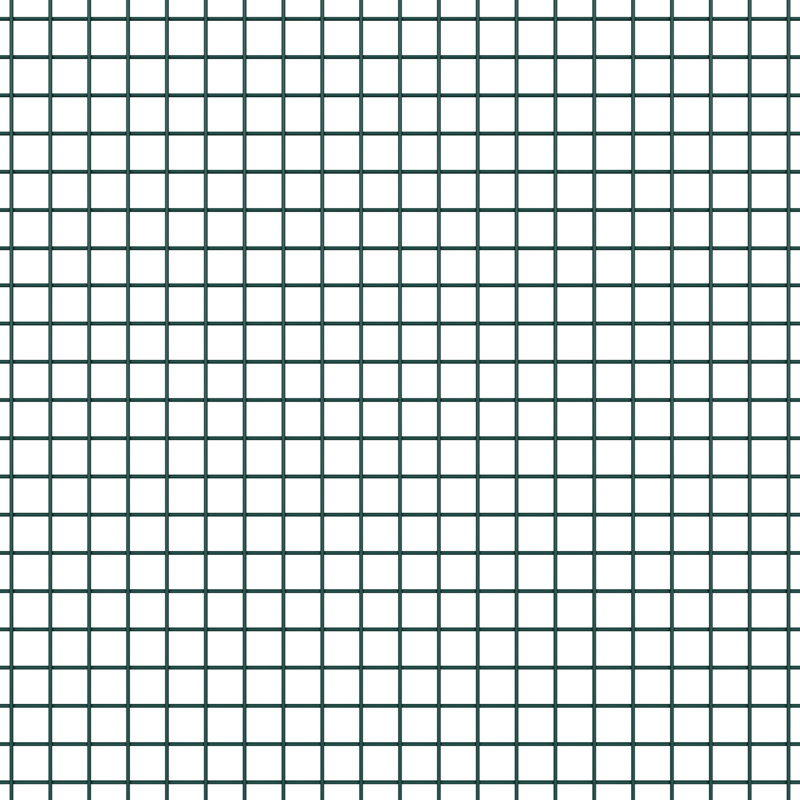 Vidaxl Welded Wire Fence With 7 Spike Posts Steel, Green, 80cm H x 2500cm W