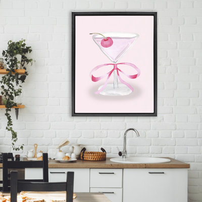 Cadre flottant Coquette Cherry Cocktail, design par Nina Jacobs
