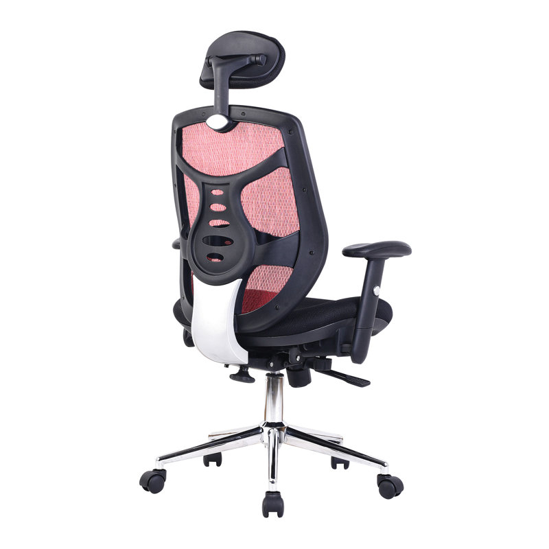 Executive Chair with Headrest, Red