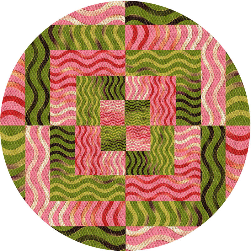 Oriental Indoor Rug, Round 7'
