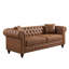 Canapé Chesterfield 85,5 po avec accoudoirs roulés, capitonnage et coussins de salon-132213992