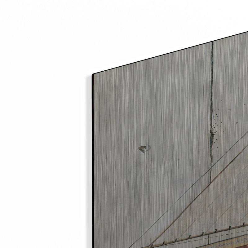 Art mural en métal Breakwater Bay «Racer 2» par David Carter, H 36 po x l 24 po