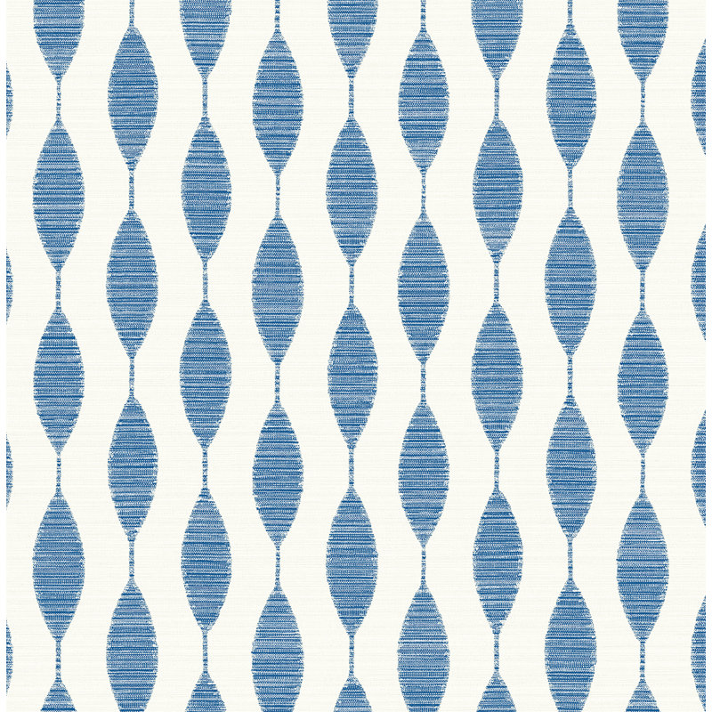 Rouleau de papier peint adhésif L 18 pi x l 20,5 po Kioneli Ditto, Bleu français