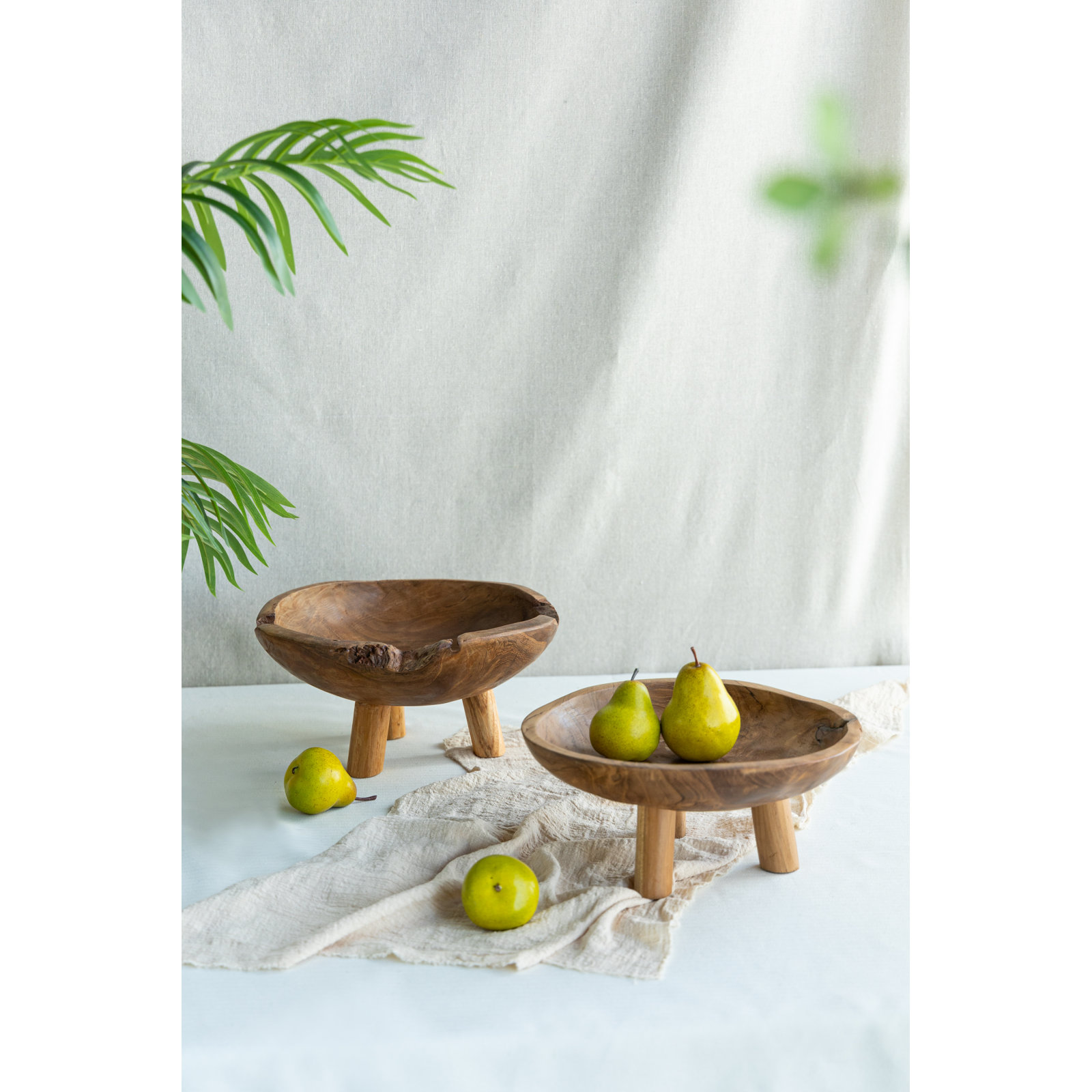 Aralia Solid Wood Decorative Bowl 2