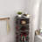 Grey 360 Rotating Shoe Cabinet 6 Layers-1563687982