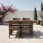5-Piece HDPE Outdoor Dining Set For 4 – Weather-Resistant Patio Table With Umbrella Hole And 4  Armrest Chairs, Durable Garden Furniture For Backyard, Lawn, Deck, Or Poolside-1387743338-1387743328