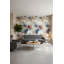 Papier peint floral abstrait mural