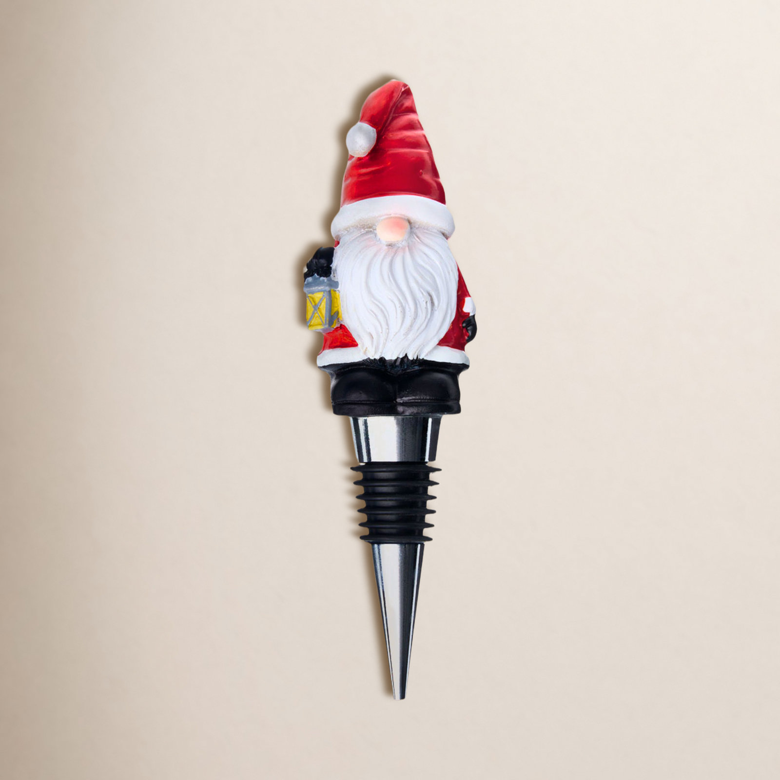 Gnome Santa Wine Stopper