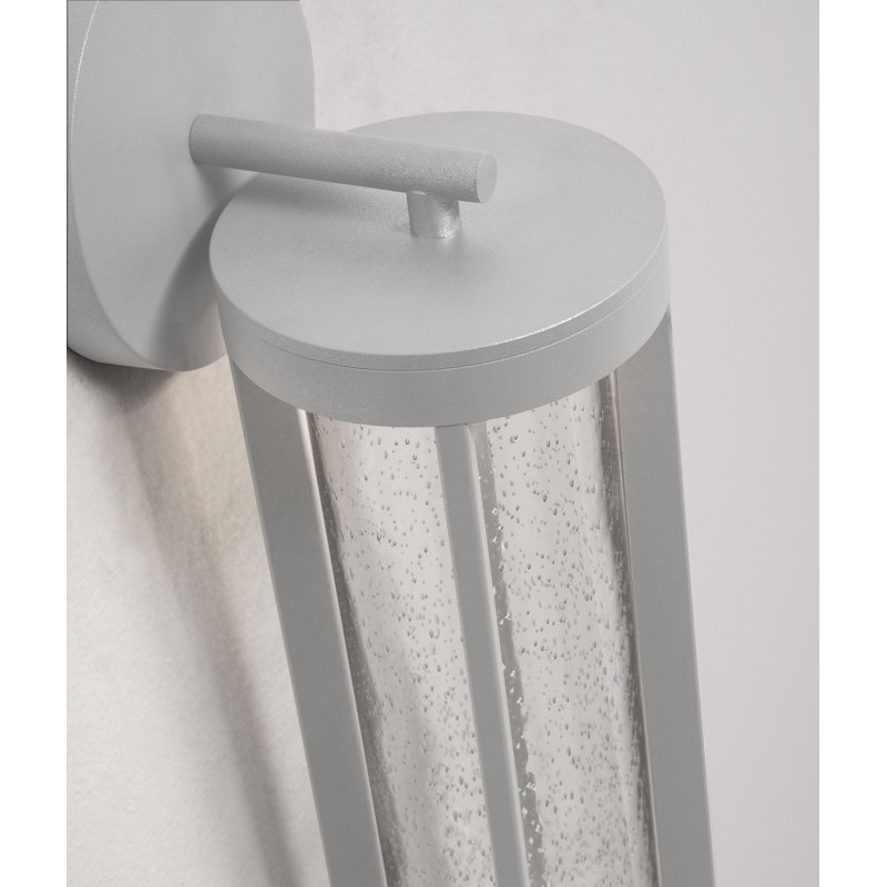 Lanterne murale d'extérieur à DEL intégrée Kenley, H 12,5 po x l 4,5 po x P 6,5 po, Gris
