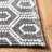 Trumann Natura Hand Woven Wool Cotton Geometric Rug in Gray/Cream-321738620