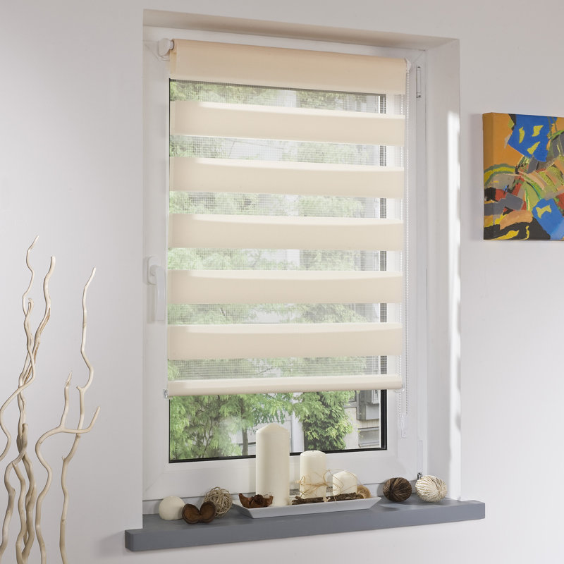Sheer Roller Shade, 200cm L x 80cm W, Apricot
