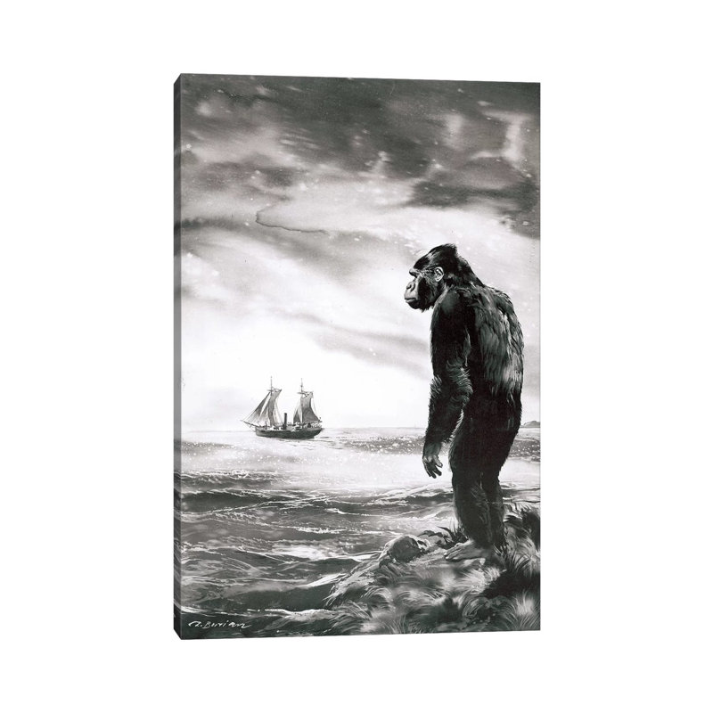The Beasts Of Tarzan, Chapter XXI (Part 2) by Zdeněk Burian - Wrapped Canvas Painting