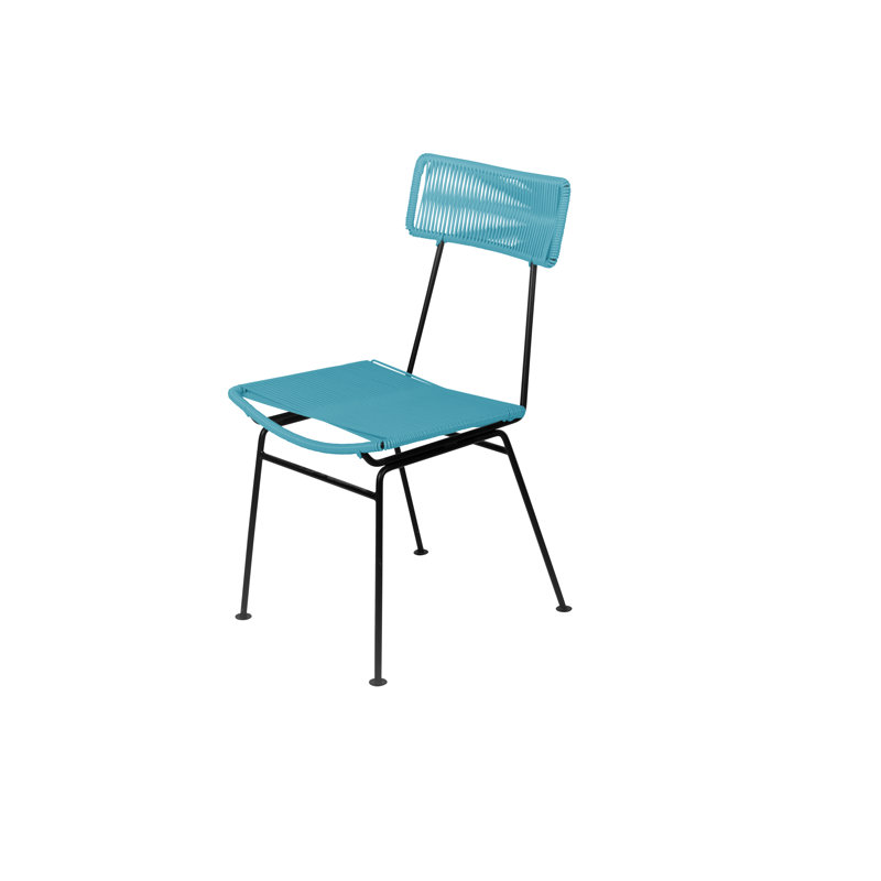Chaise Hapi, Bleu et noir