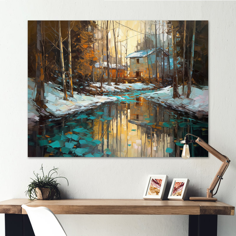 Wintery Forest I - Imprimé, H 34 po x l 44 po x P 1,5 po, Toile tendue