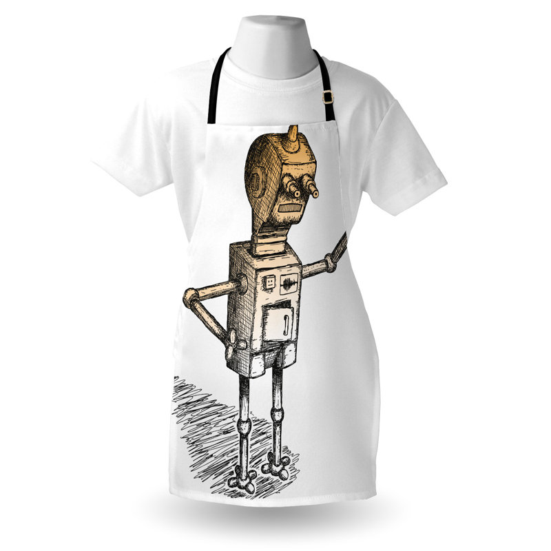 No Pattern Bib Apron