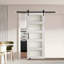 Sliding Barn Door with Hardware Kit MDF Panel Frosted Glass-116156482