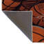 Tapis décoratif moderne orange à motif de basketball-861857072