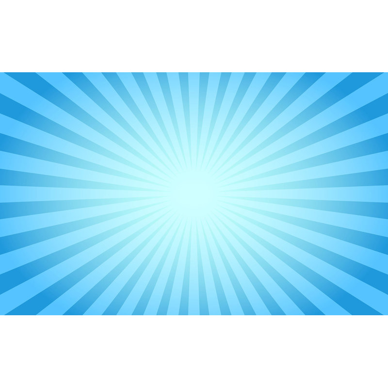 Murale pelez et collez de qualité supérieure - soleil bleu, L 144 po x l 210 po