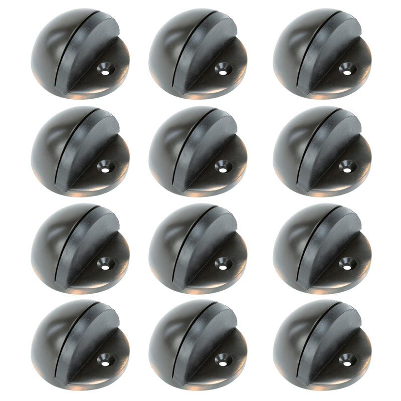 Adjustable Height Bronze Floor Mount Stop
