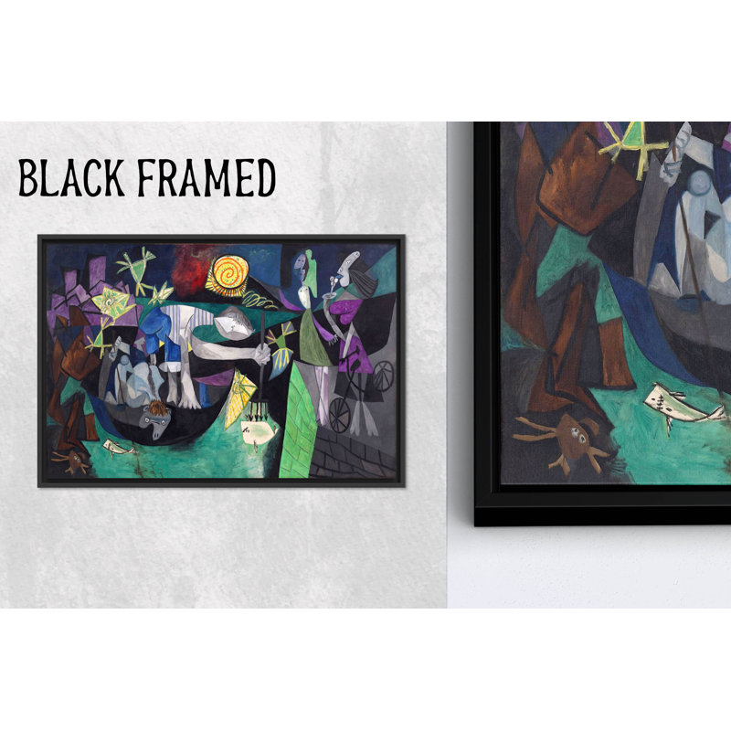 Reproduction d'art moderne sur toile, "Modern pêche sur toile Picasso", 1P, 23,7 po H x 31,6 po l