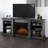 Fresno 72" TV Stand with Electric Fireplace-14202418