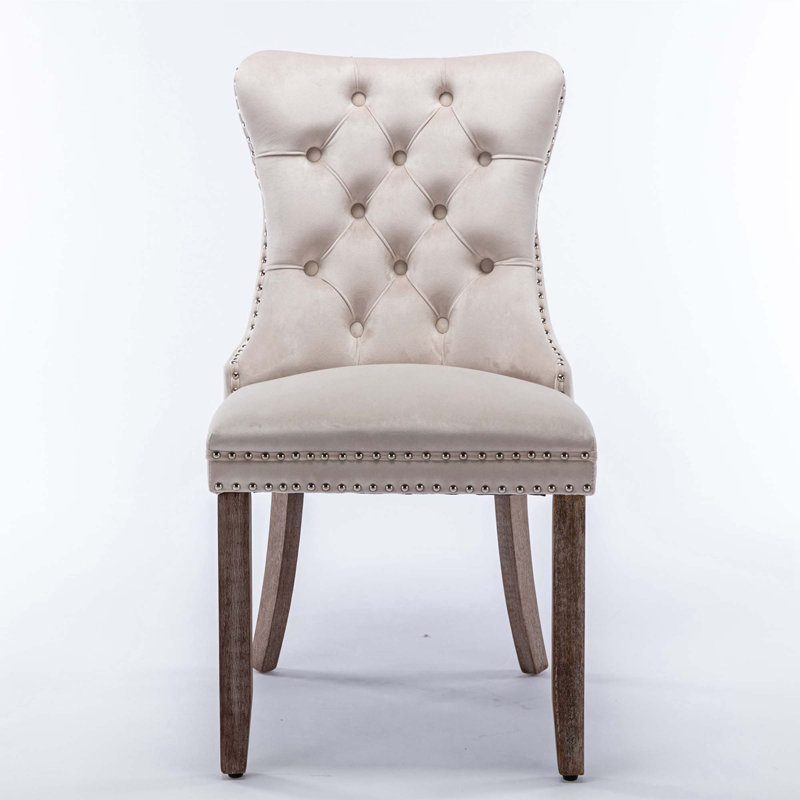 Merryl Tufted Velvet Side Chair Dining Chair