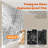 56 - 60" Wide And 76" High Shower Door, 1/4" (6 Mm) Clear Tempered Glass, Matte Black, Proof Film, Large Wheels, Easy To Maintain, Smooth Sliding Water Blocking Strip, Ideal For Dry Bathroom
