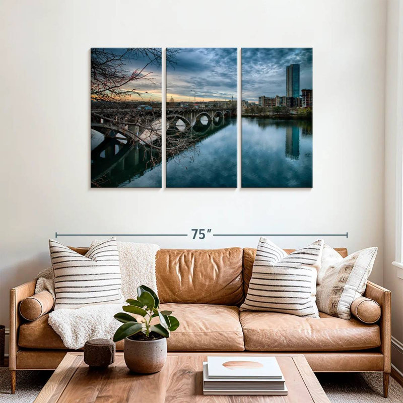 Lilie Lamar Boulevard Bridge, 36" H x 57" W