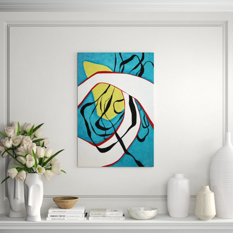 Blue Scene Painting by Jolene Goodwin, Plexi, 60" H x 40" W