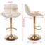 Ensemble de 2 tabourets de bar réglables avec repose-pieds chromé et levage mécanique-980506711