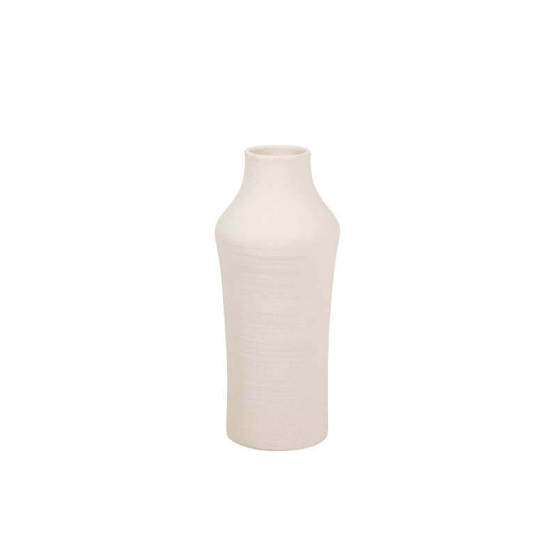 CERAMIC VASE 25X25x60 CM, Beige