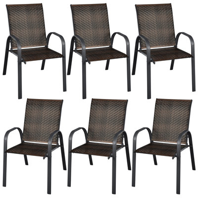 Fauteuil de patio empilable Zukowski