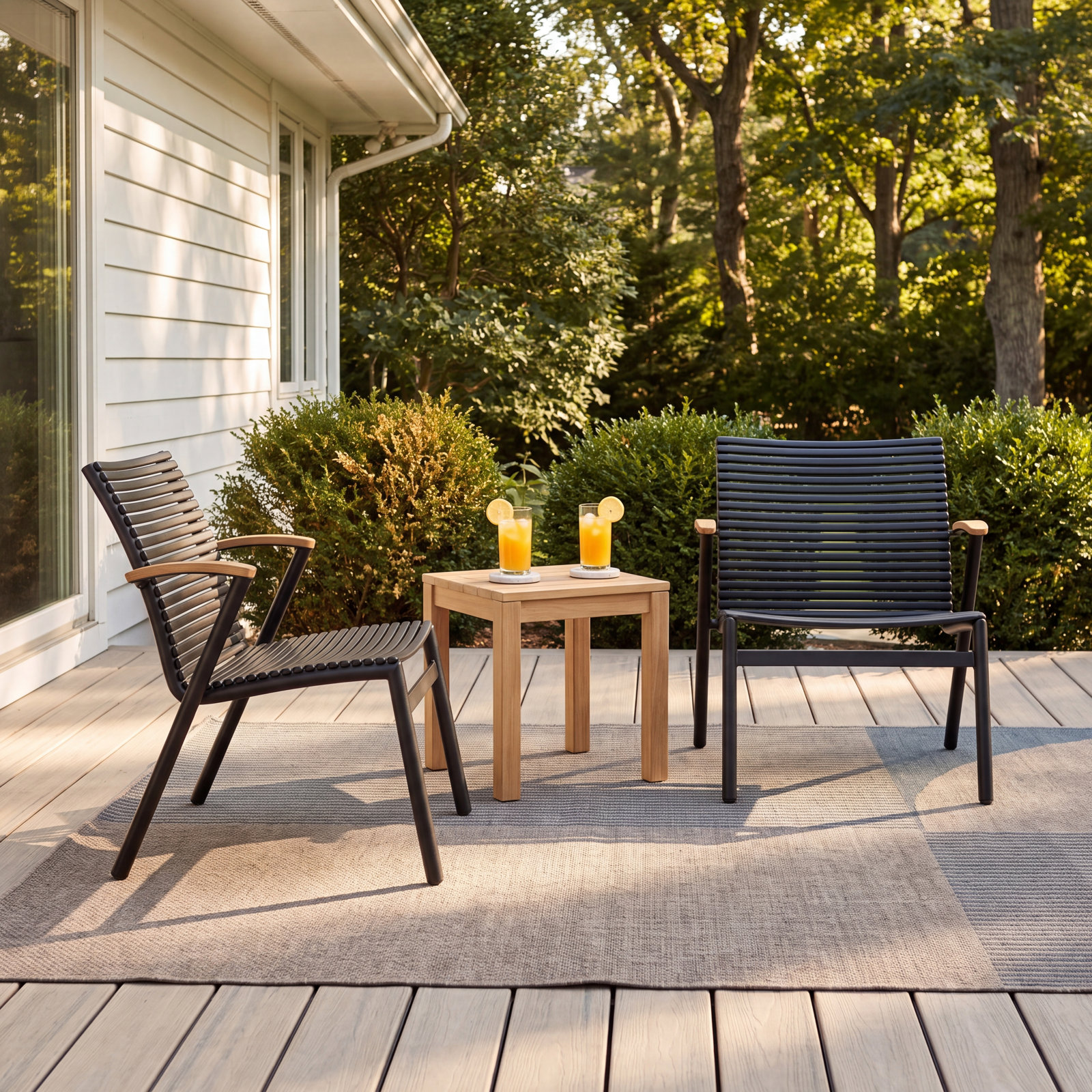Tempo Teak Patio Lounge Chair
