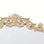 Miroir de conception classique avec forme ronde et cadre d'inspiration baroque pour la salle de bain, console de vestibule posée contre le mur-1032617504-1032617507
