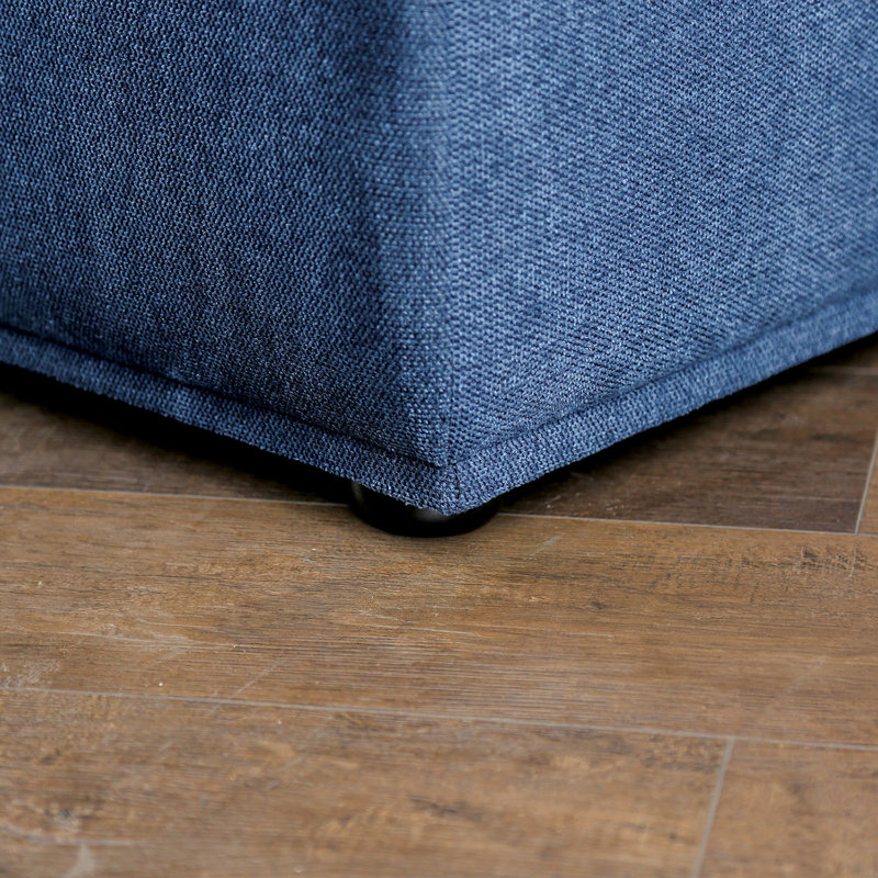 Canapé modulaire 3 pièces Aukeem, Polyester bleu