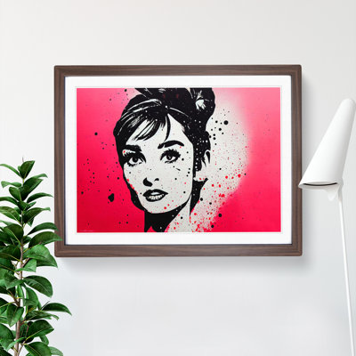XH1022-10300X Woman Splashed 1 Piece Single Picture Frame Wall Art