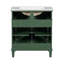 Meuble-lavabo de 30 pouces avec lavabo en céramique, tablettes réglables - Beauté pour les petites salles de bain intemporelles-409389251