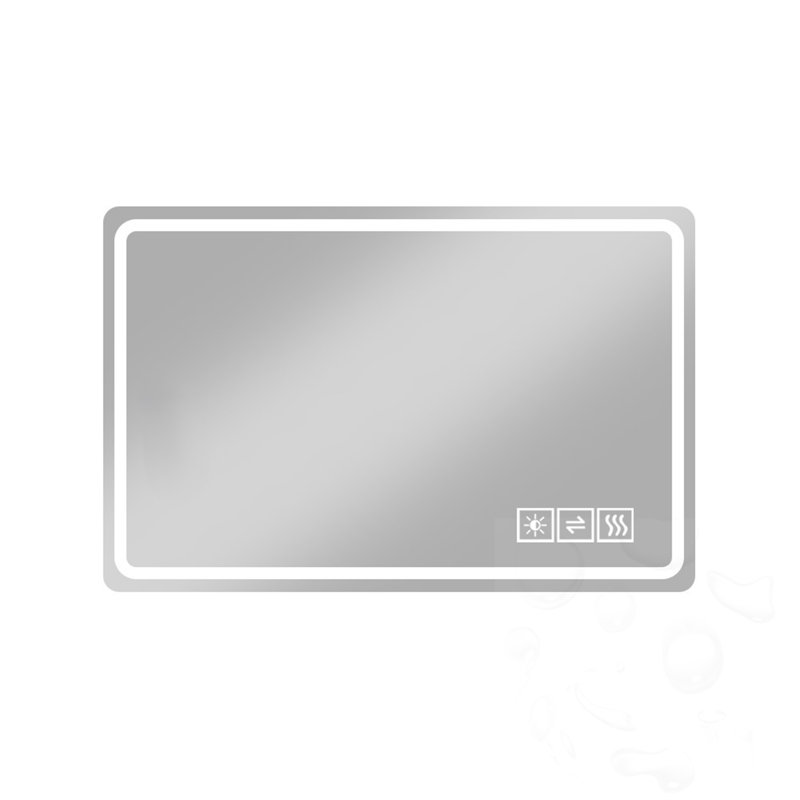 Miroir anti-buée avec lumières DEL