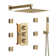 Revitalize 12 Inch Luxury Thermostatic Complete Shower System with Rough-in Valve