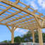 Serre L 10 pi. Pergola en bois massif