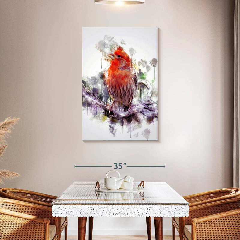 Brampt House Finch, 45" H x 30" W