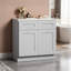 Armoire de base - prête à assembler, idéale pour le rangement dans la cuisine, la buanderie et la salle de bain (l 36 po x H 34,5 po x P 24 po)-119295925