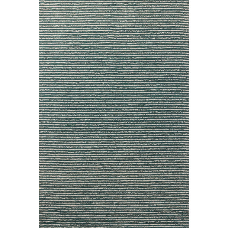 Tapis océan / ivoire Ebern Designs Malpass