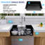 Évier de cuisine encastré à simple cuve en acier inoxydable 23 po x 18 po x 6 po ADA-119705947