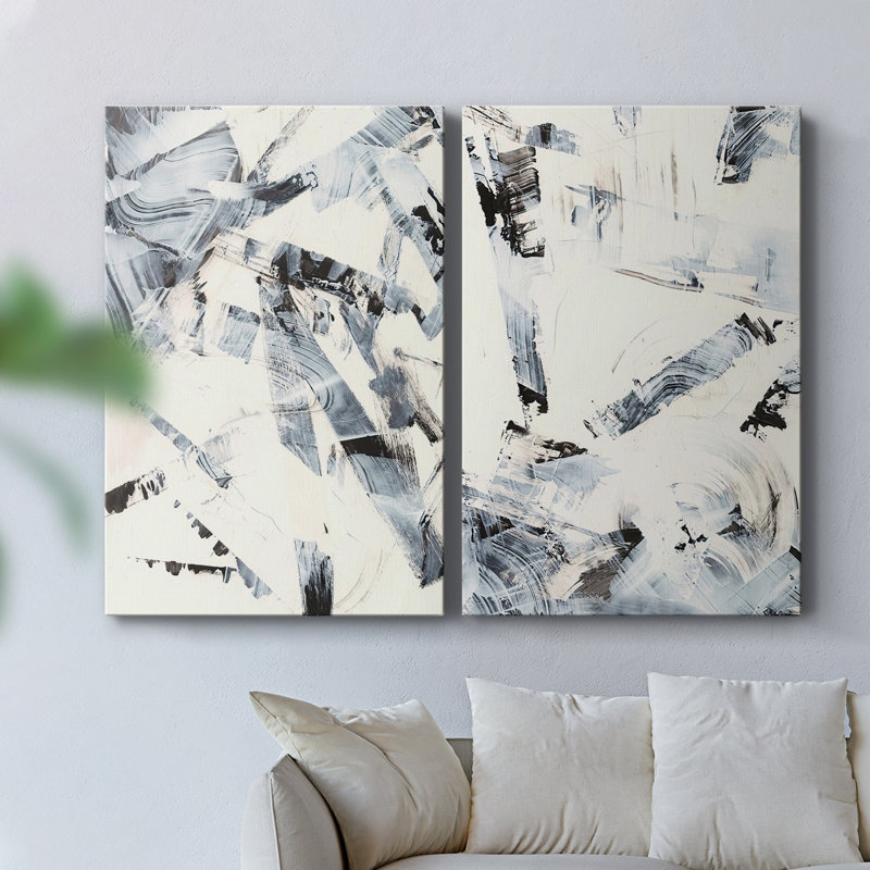 Toile tendue avec châssis I-Premium Fractured Ice, H 36 po x l 48 po